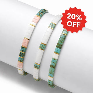 Coral Reef (Set of 3 Tile Bracelets)