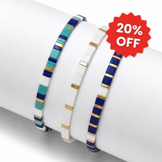 Marina (Set of 3 Tile Bracelets)